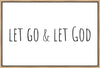 Let Go and Let God Gallery Wrap