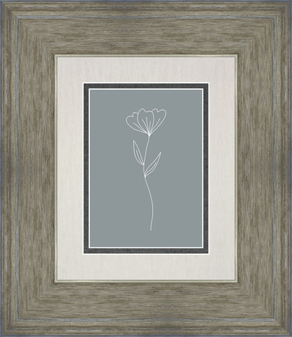 Minimalist Flower Blue