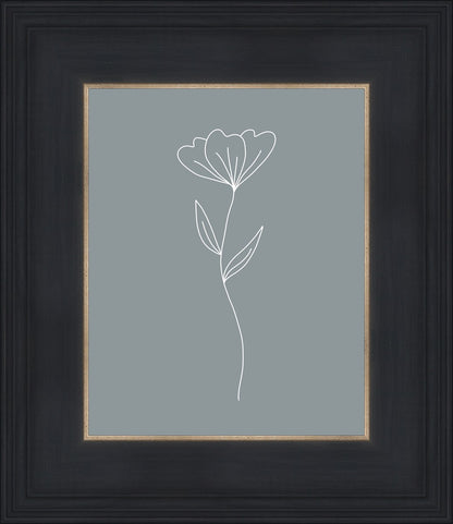 Minimalist Flower Blue