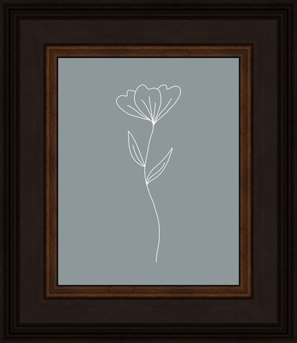 Minimalist Flower Blue