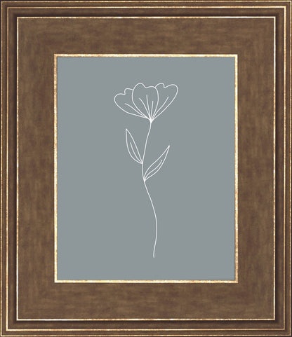 Minimalist Flower Blue