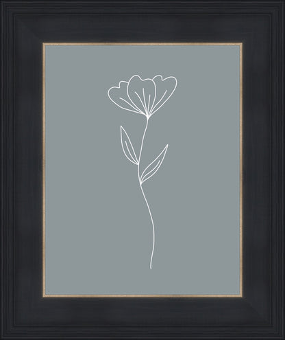 Minimalist Flower Blue