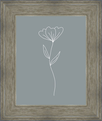 Minimalist Flower Blue