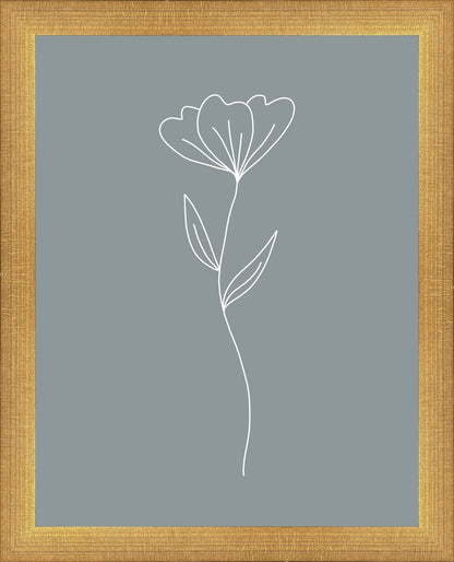 Minimalist Flower Blue