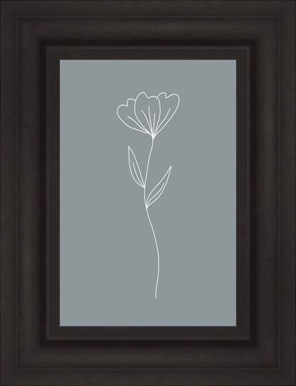 Minimalist Flower Blue