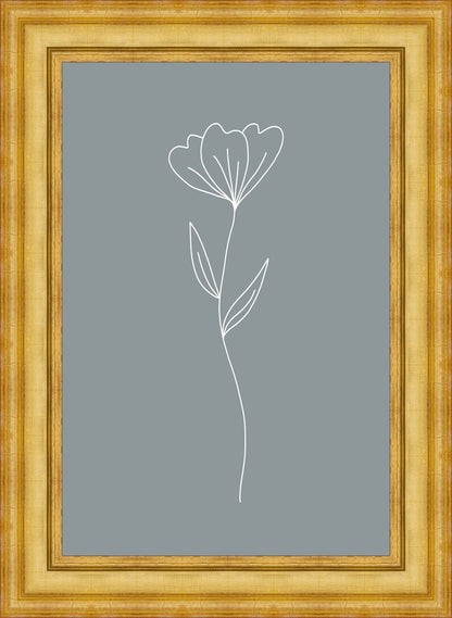 Minimalist Flower Blue