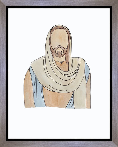 Jesus Watercolor Gallery Wrap