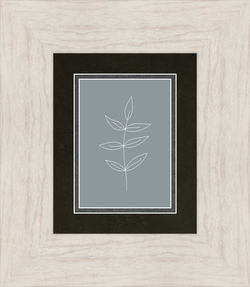 Minimalist Leaves Blue