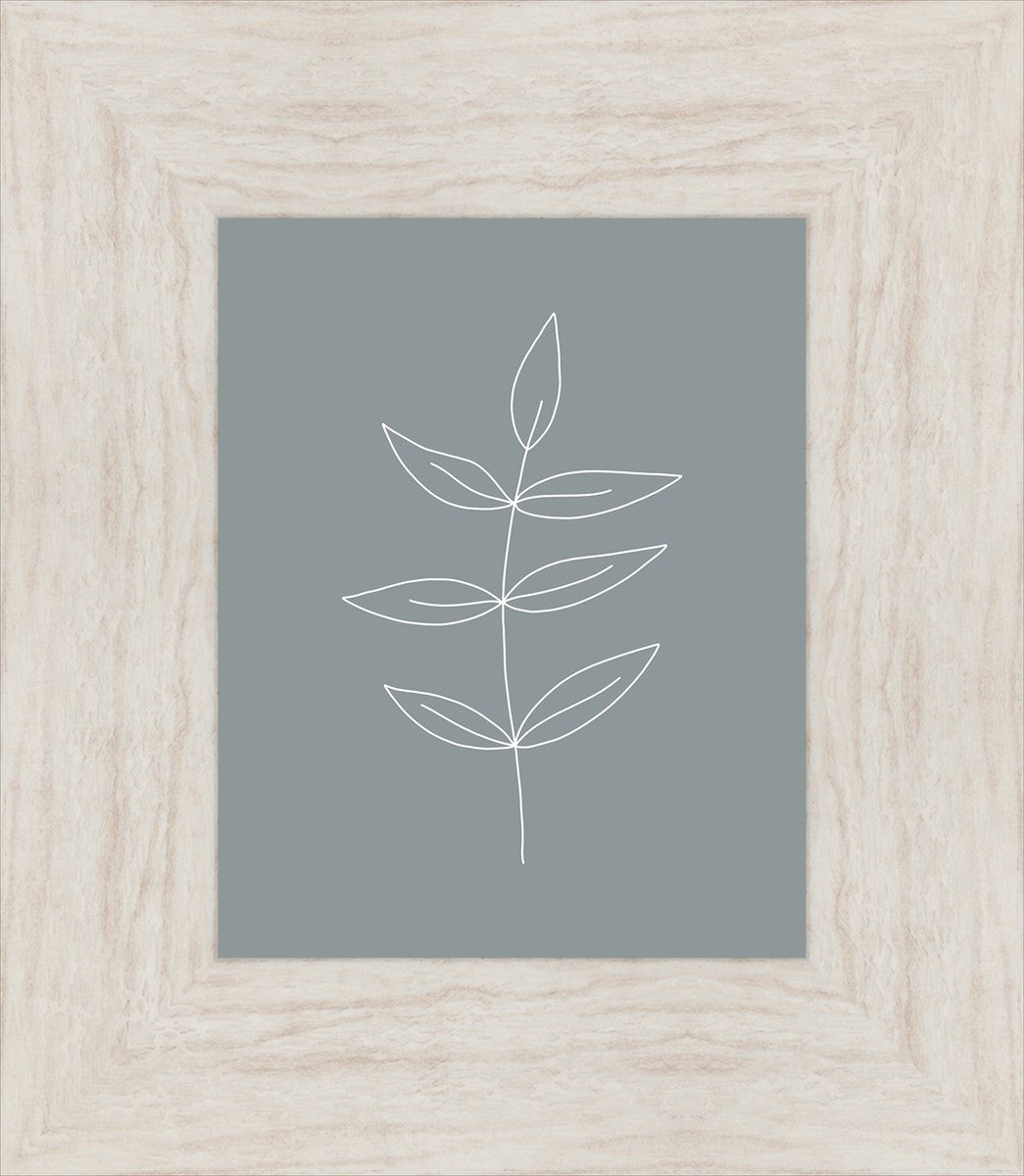 Minimalist Leaves Blue