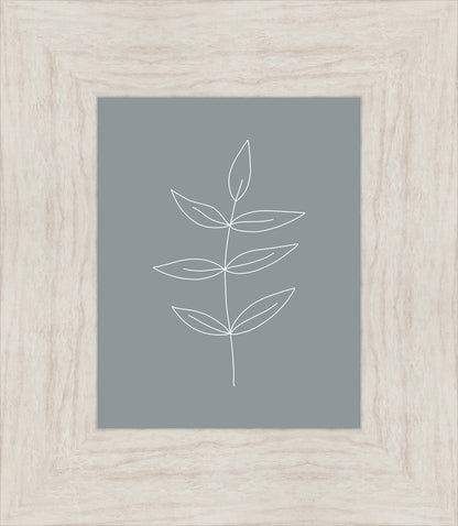 Minimalist Leaves Blue