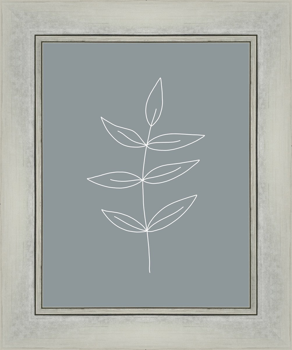 Minimalist Leaves Blue