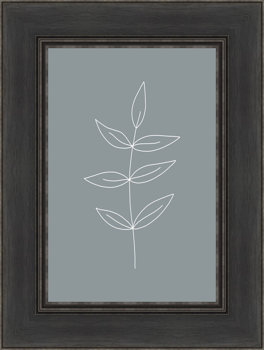 Minimalist Leaves Blue