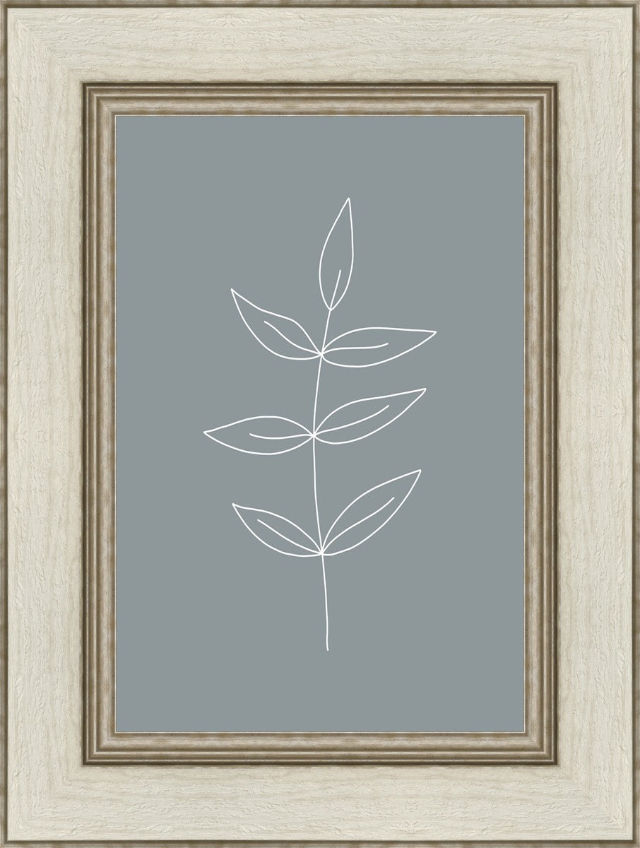 Minimalist Leaves Blue
