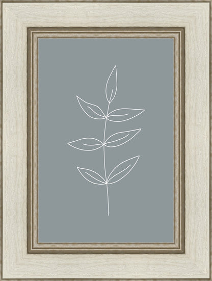 Minimalist Leaves Blue
