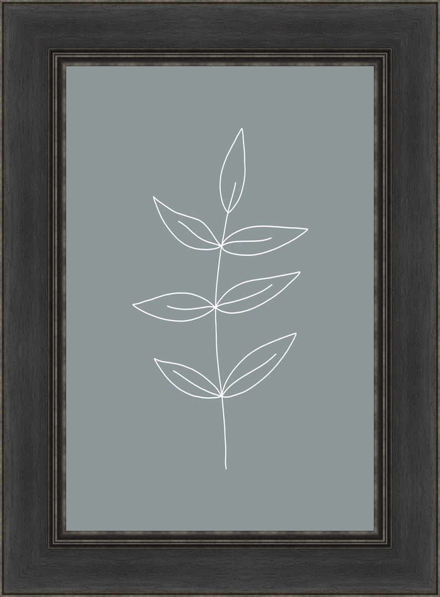 Minimalist Leaves Blue