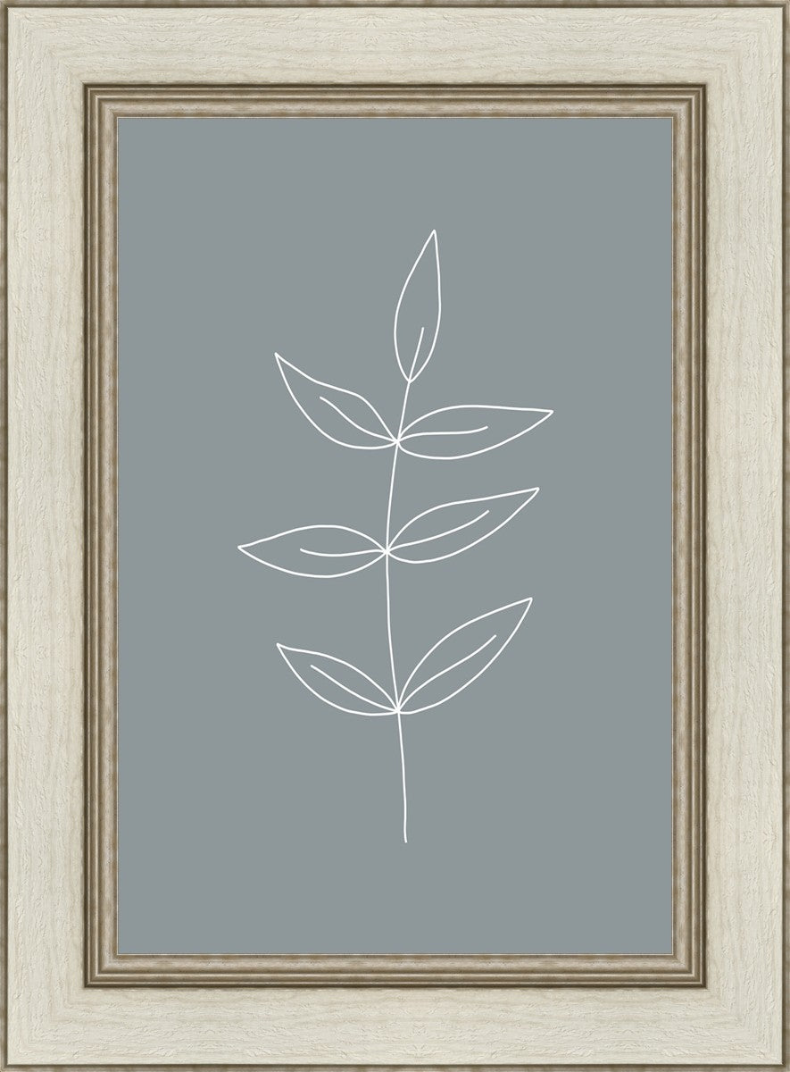 Minimalist Leaves Blue