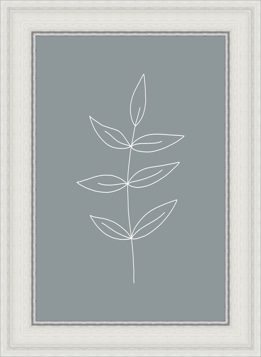 Minimalist Leaves Blue