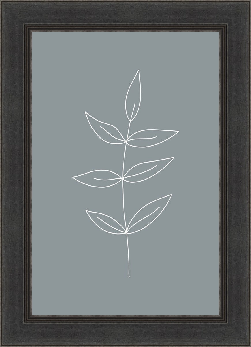 Minimalist Leaves Blue
