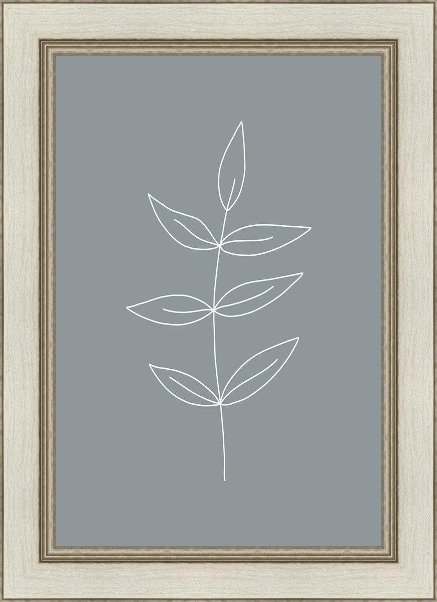 Minimalist Leaves Blue