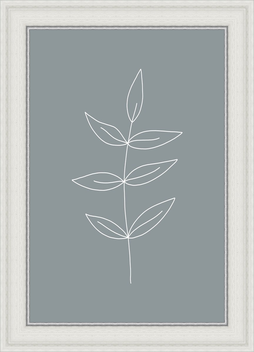 Minimalist Leaves Blue