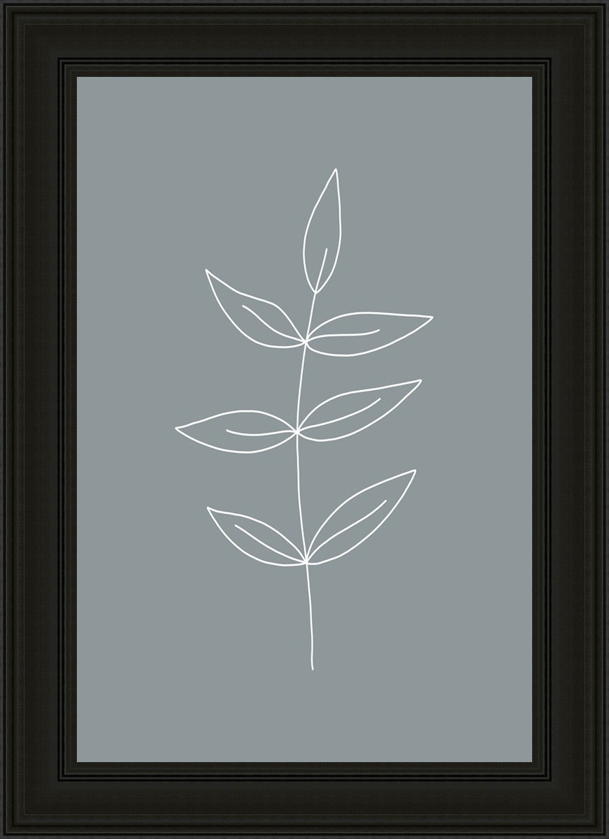 Minimalist Leaves Blue