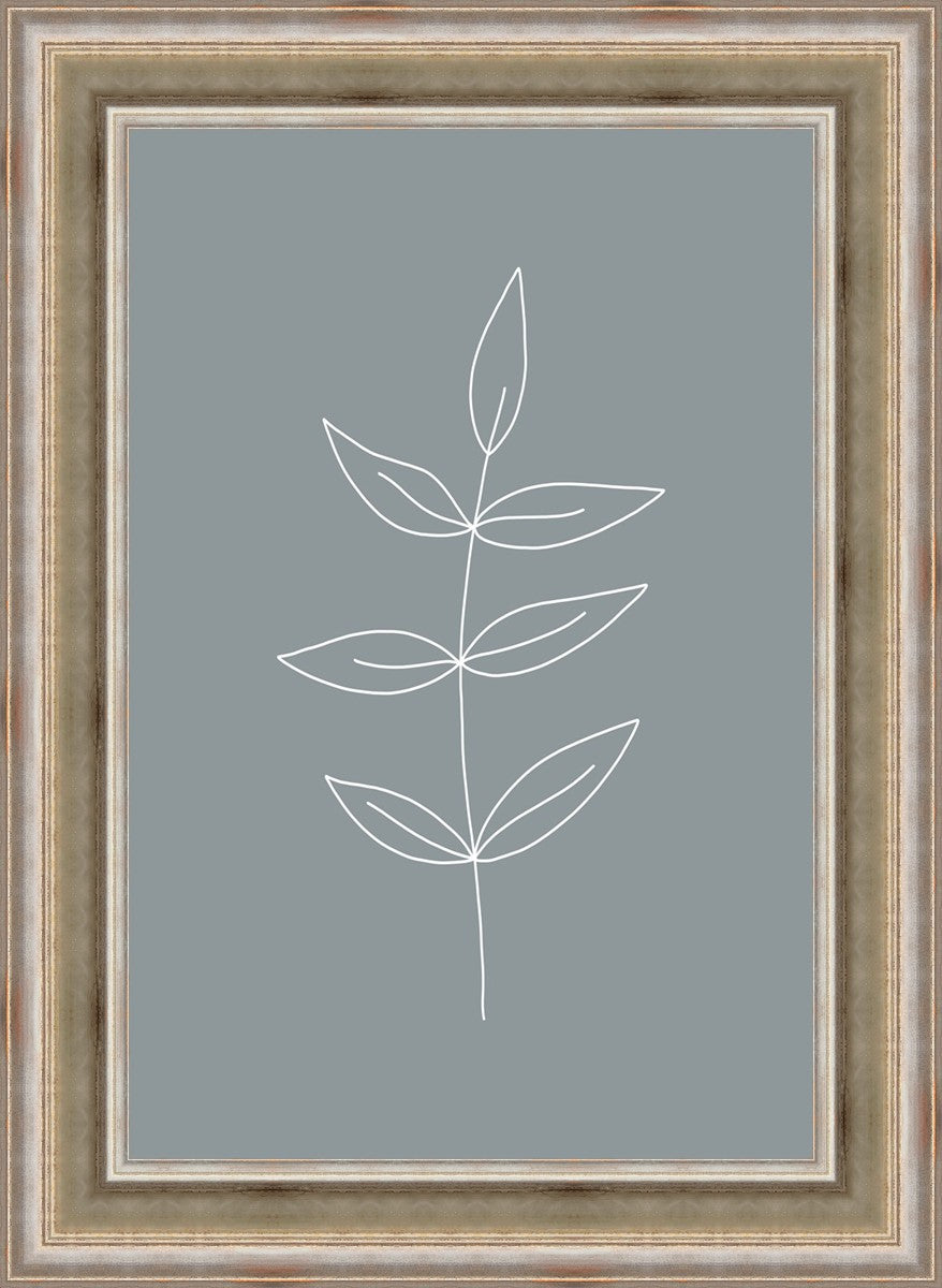 Minimalist Leaves Blue