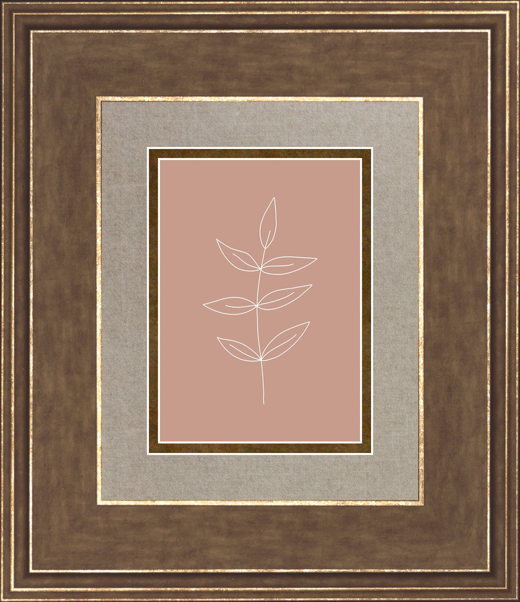 Minimalist Leaves Pink