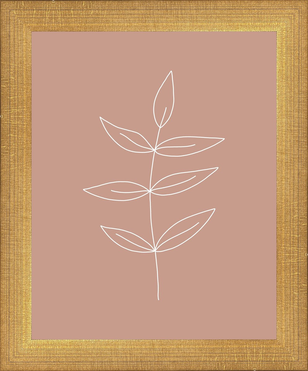 Minimalist Leaves Pink