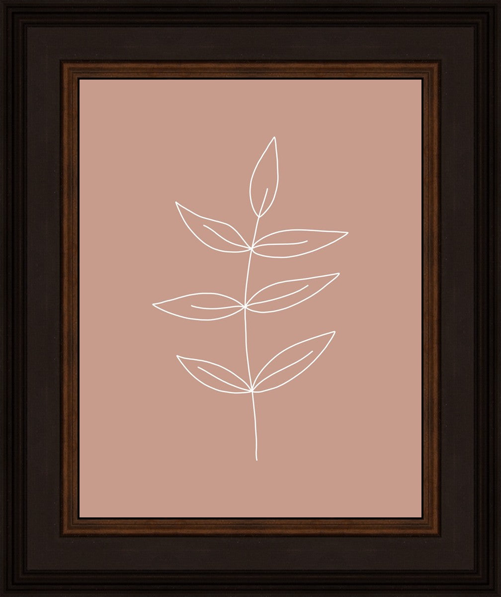Minimalist Leaves Pink