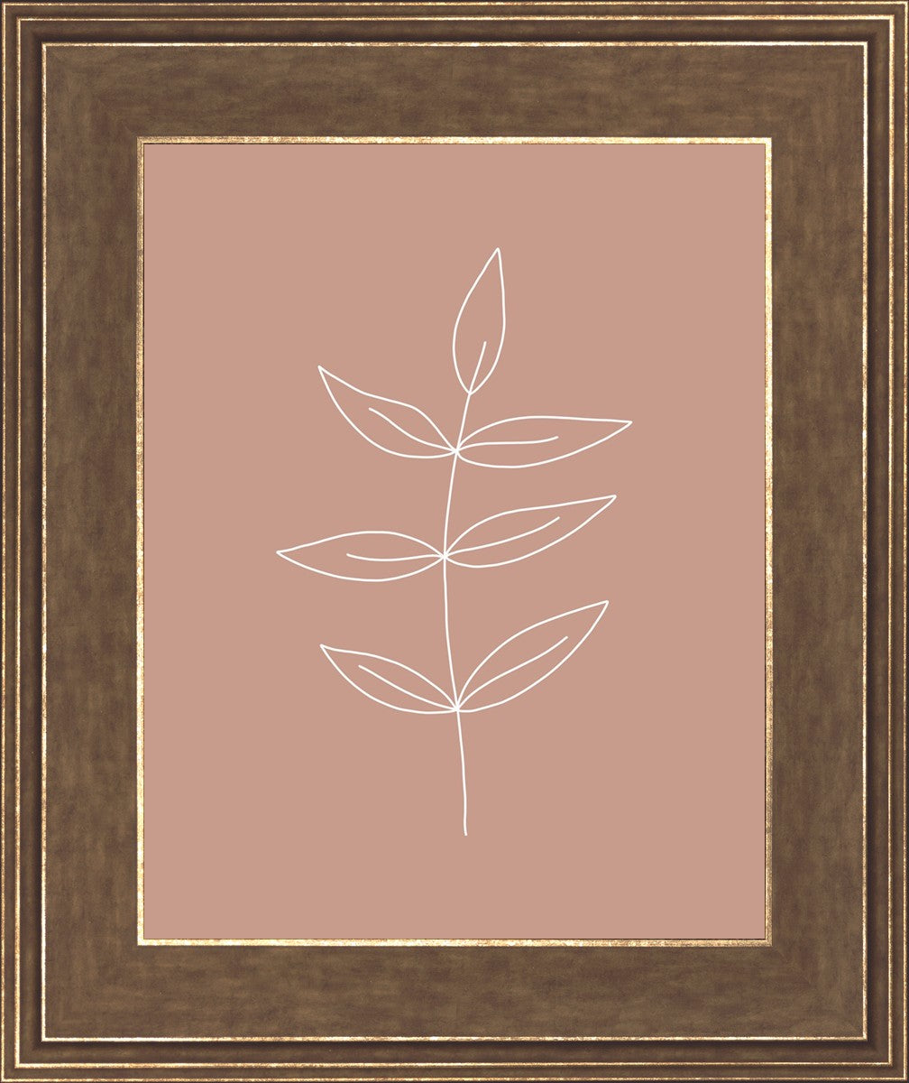 Minimalist Leaves Pink