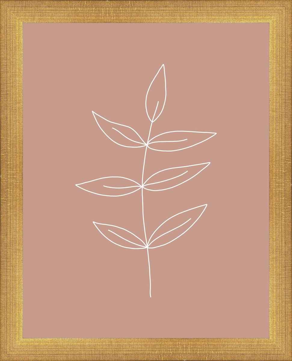 Minimalist Leaves Pink