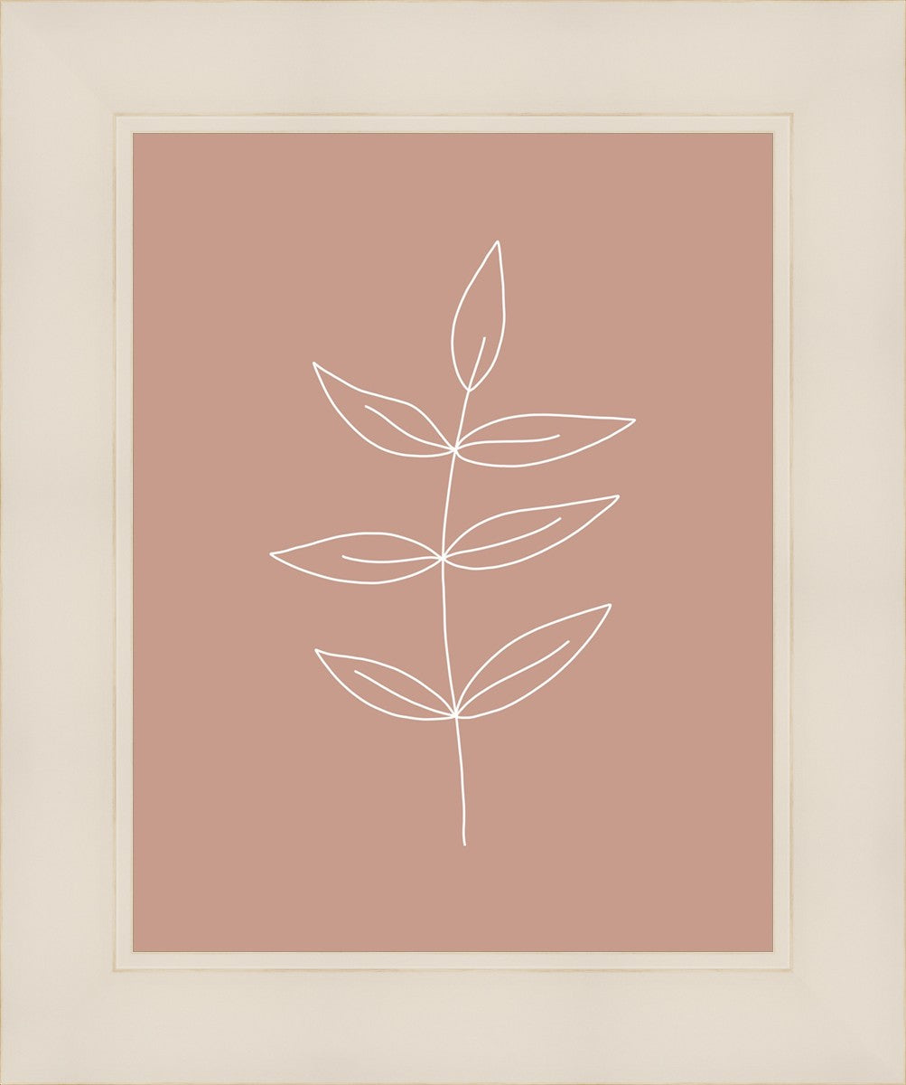 Minimalist Leaves Pink