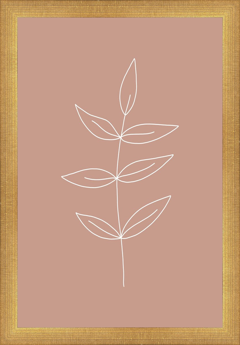 Minimalist Leaves Pink