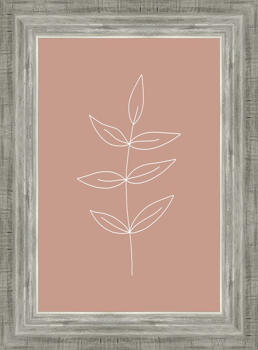 Minimalist Leaves Pink