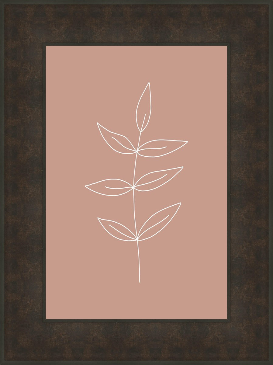 Minimalist Leaves Pink