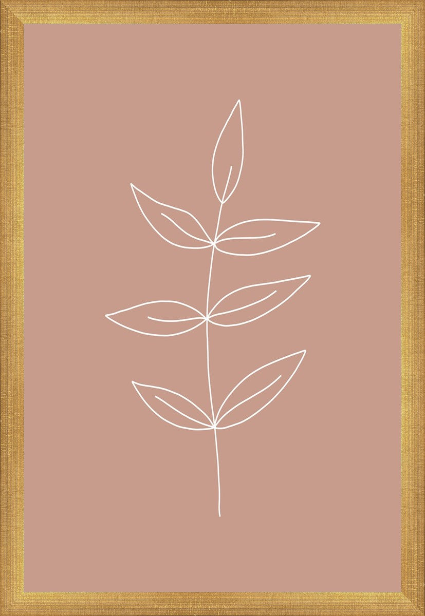Minimalist Leaves Pink