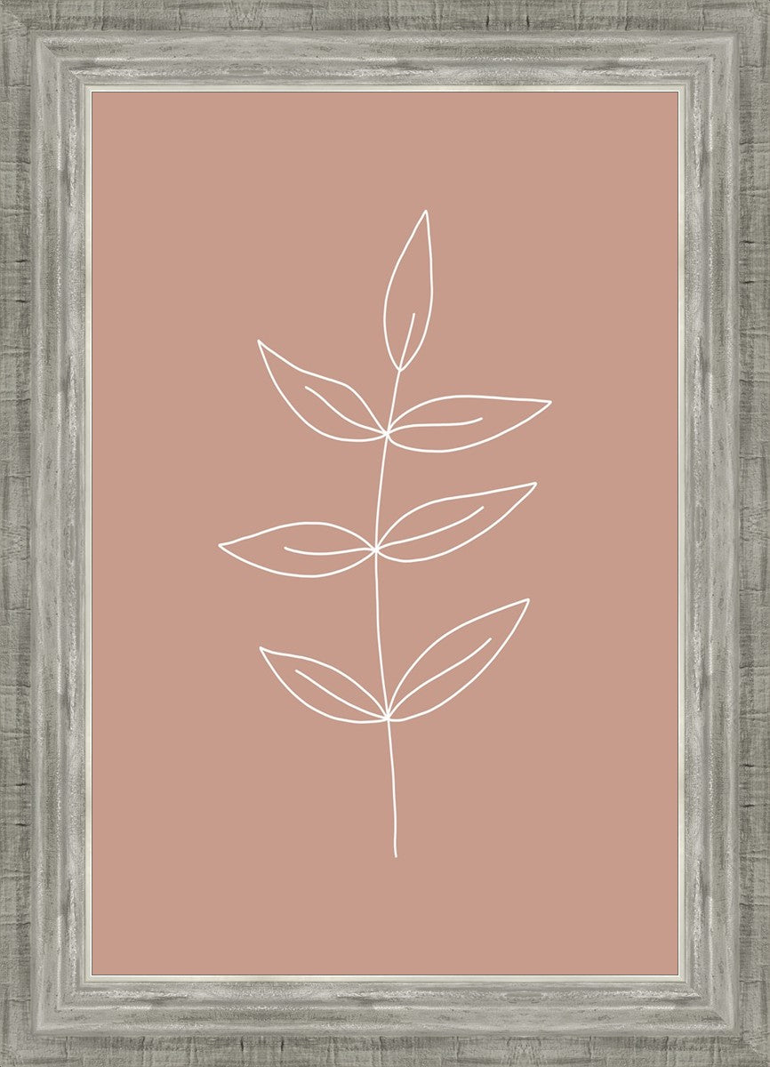 Minimalist Leaves Pink