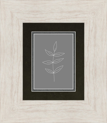 Minimalist Leaves Gray