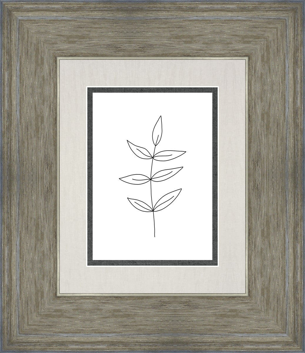 Minimalist Leaves White