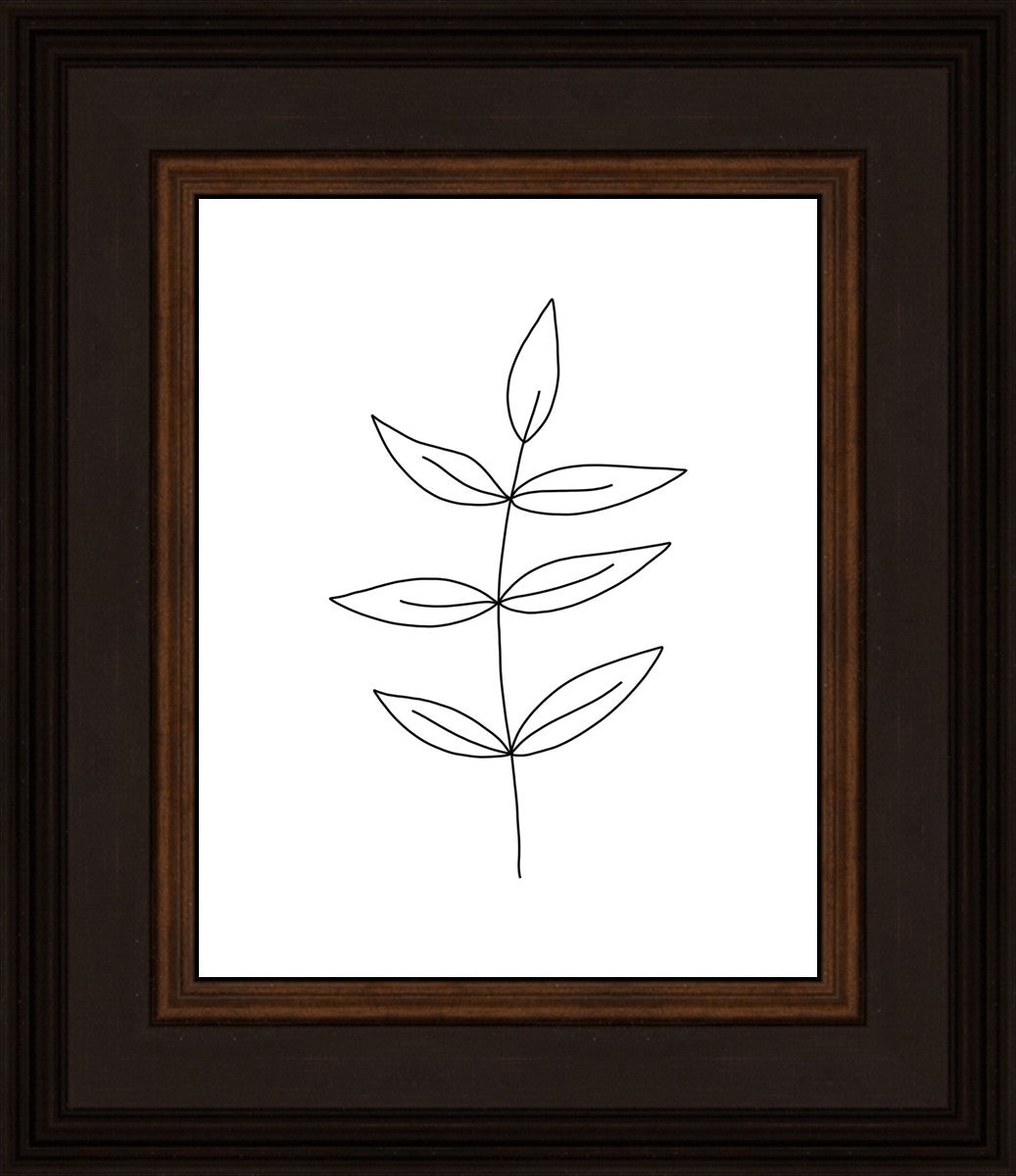 Minimalist Leaves White