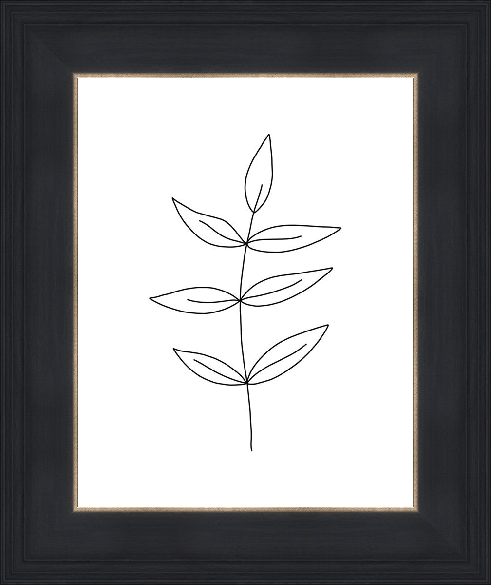 Minimalist Leaves White