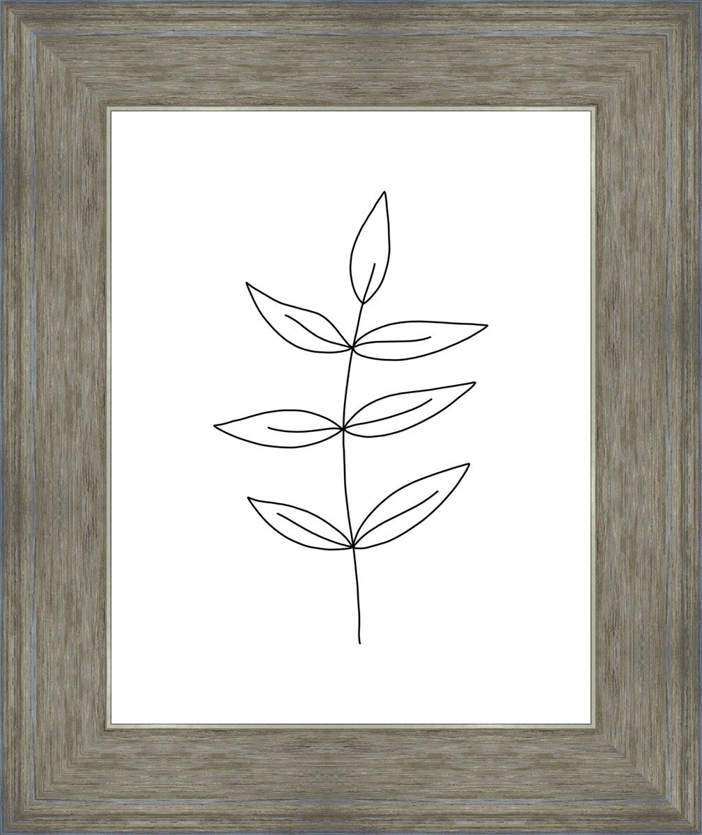 Minimalist Leaves White