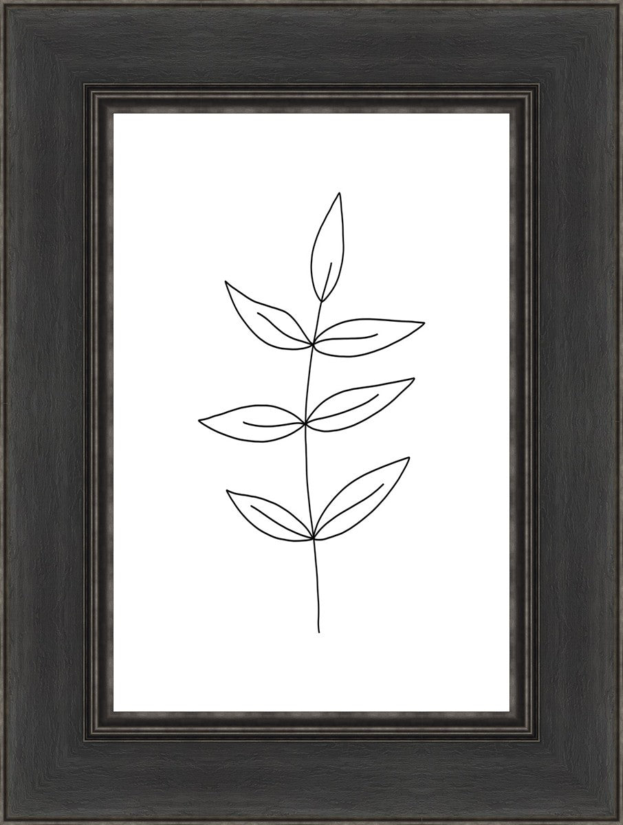 Minimalist Leaves White