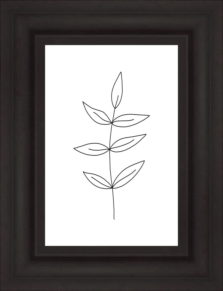 Minimalist Leaves White