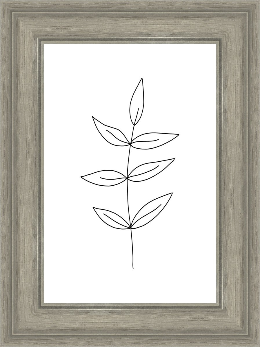 Minimalist Leaves White