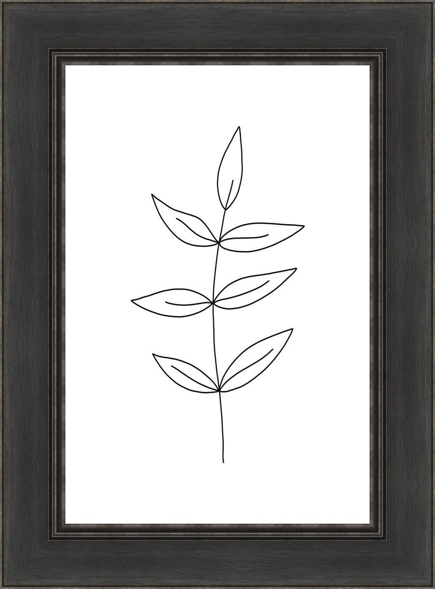Minimalist Leaves White