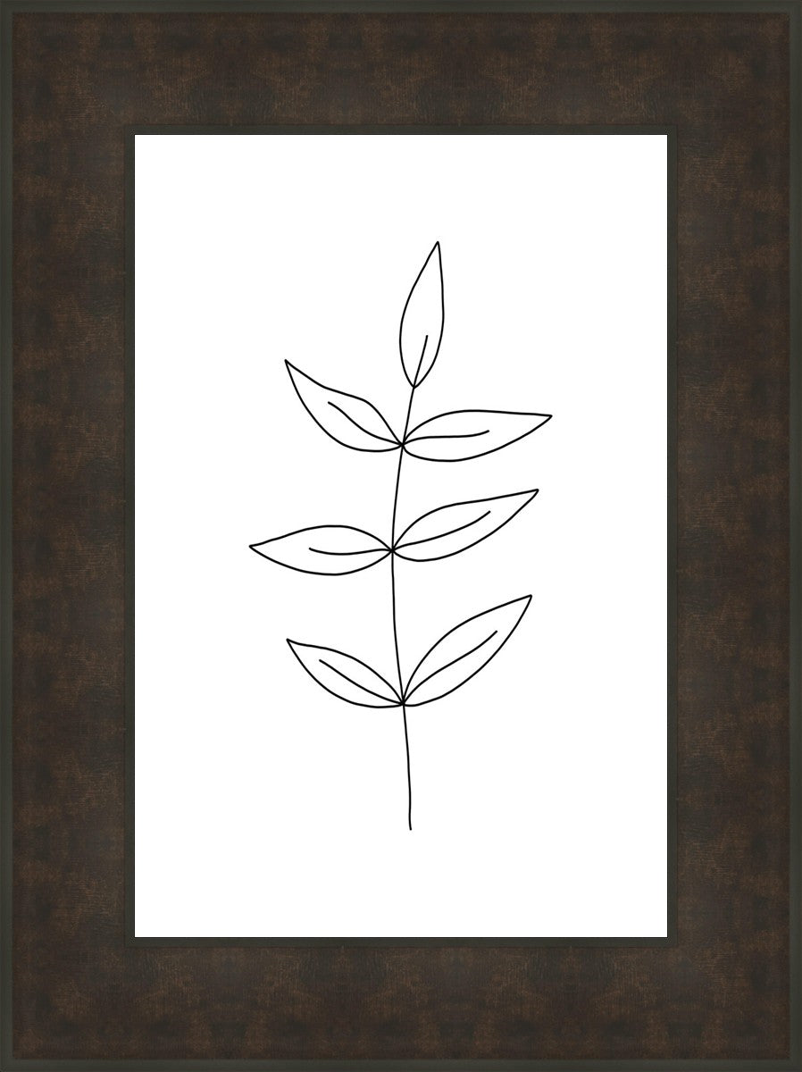 Minimalist Leaves White