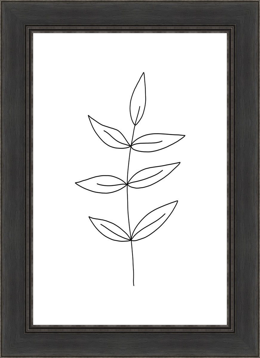 Minimalist Leaves White