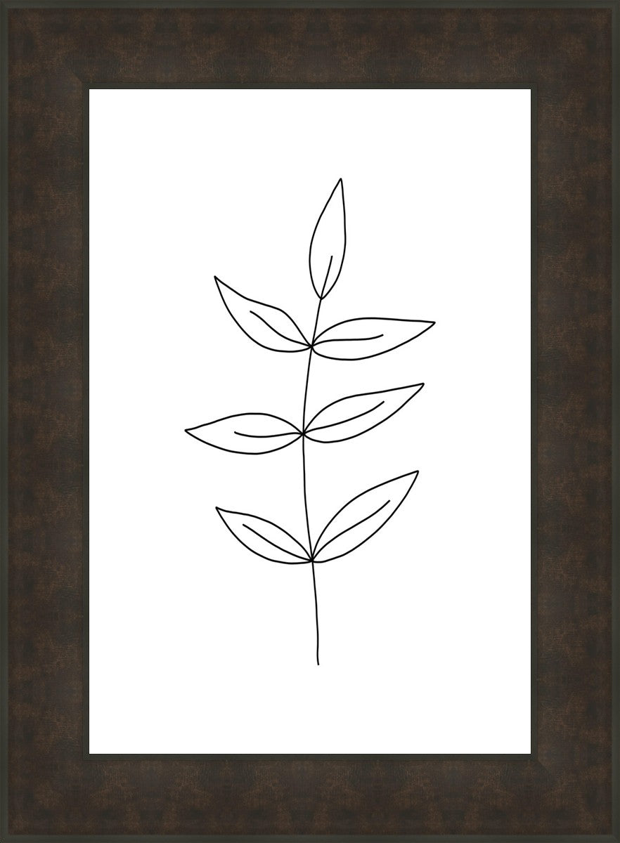 Minimalist Leaves White