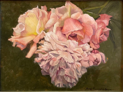 Roses and Peonies Original Artwork